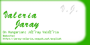 valeria jaray business card